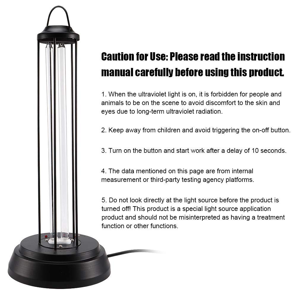 LTLWSH Ultraviolette desinfectielamp, draagbaar, snel efficiënt, desinfectielamp, huishoudelijke auto, niet giftig, kleine uv-lamp voor hotel, huis, reizen