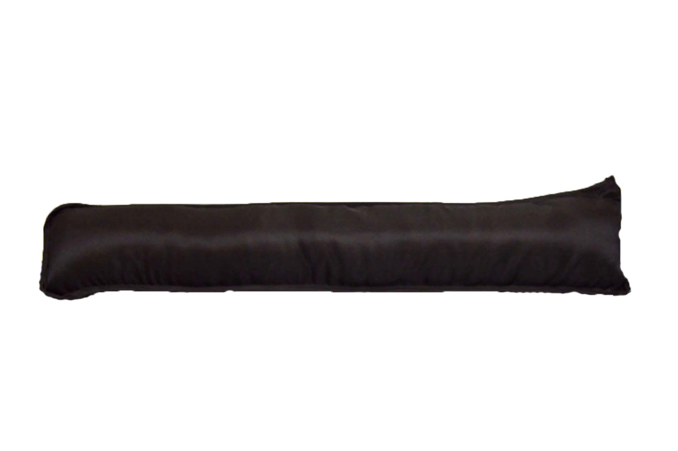 New Plain Fabric Draught Excluder Draft Insulator Cushion Decorative Door or Window Stopper Polycotton Energy Saver Snake Hallway Multipurpose (Black)