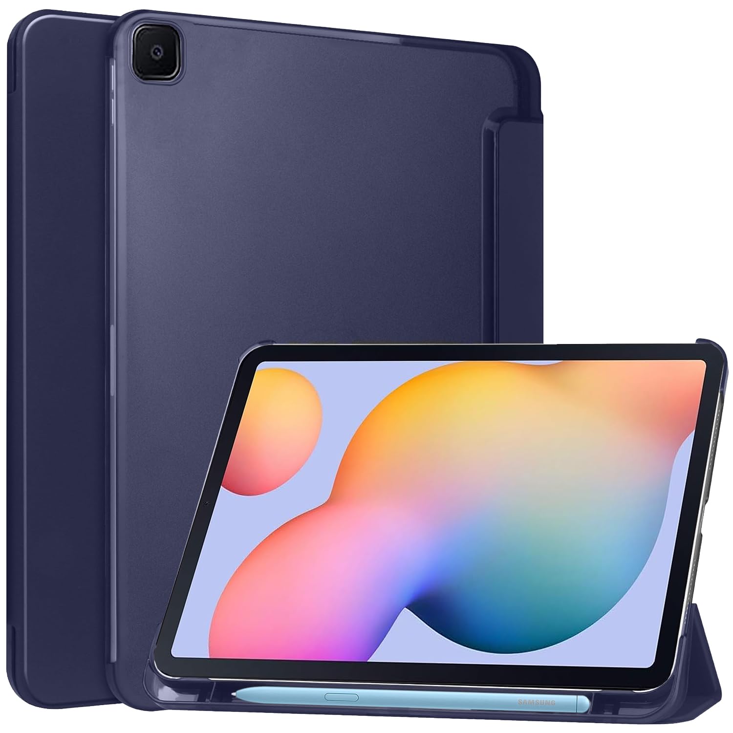ProElite Cover for Samsung Galaxy Tab S6 Lite 10.4 inch Case, Smart Flip Case Cover for Samsung Galaxy Tab S6 Lite 10.4 inch, Translucent Back with S Pen Holder, Dark Blue (B0D2T8VTRT) Amazon Price History, Amazon Price Tracker