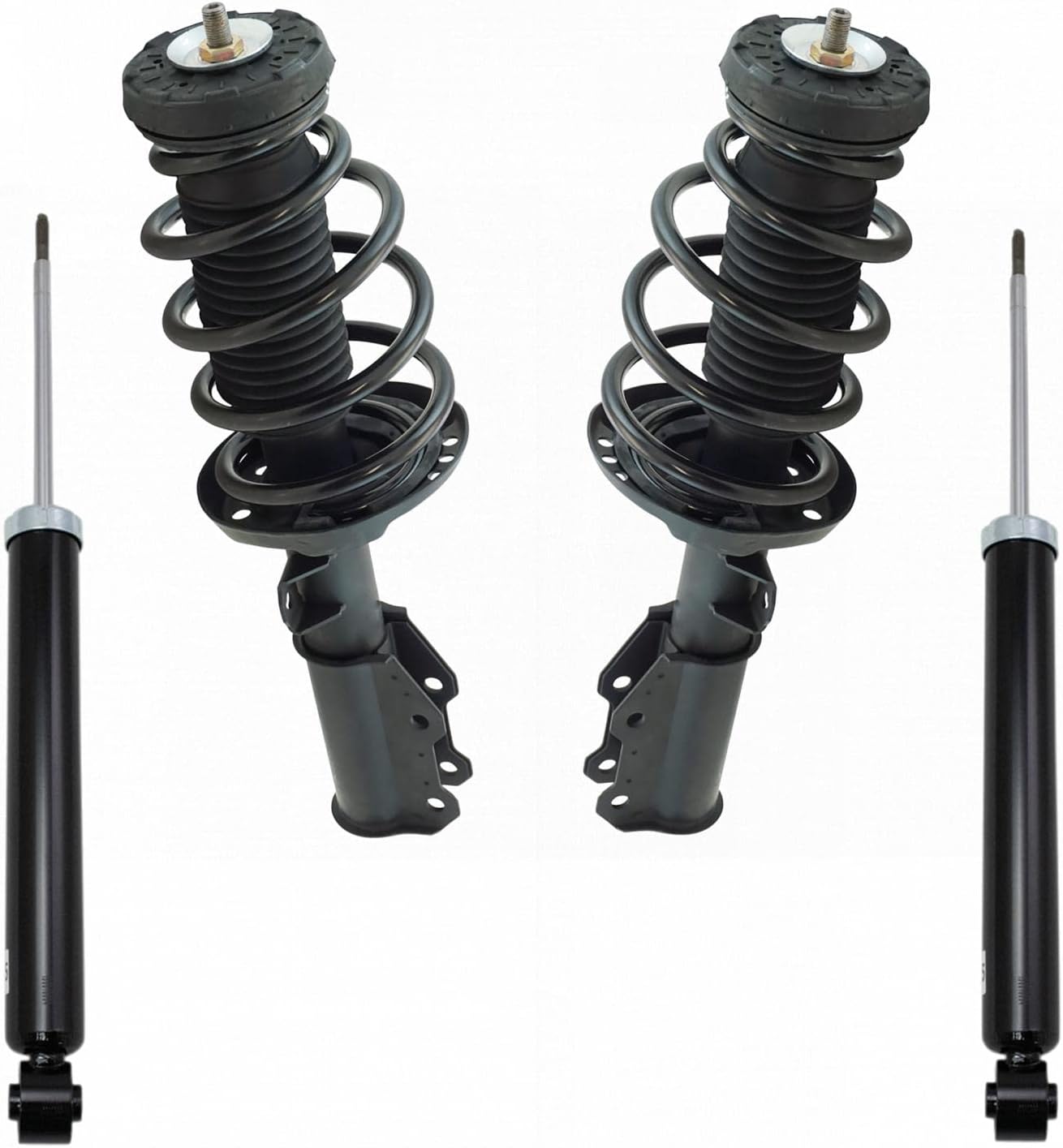 TRQ Front and Rear Complete Strut Assembly & Shock Absorber Kit Complete Strut & Coil Spring Assembly Compatible with 2010-2016 Buick LaCrosse