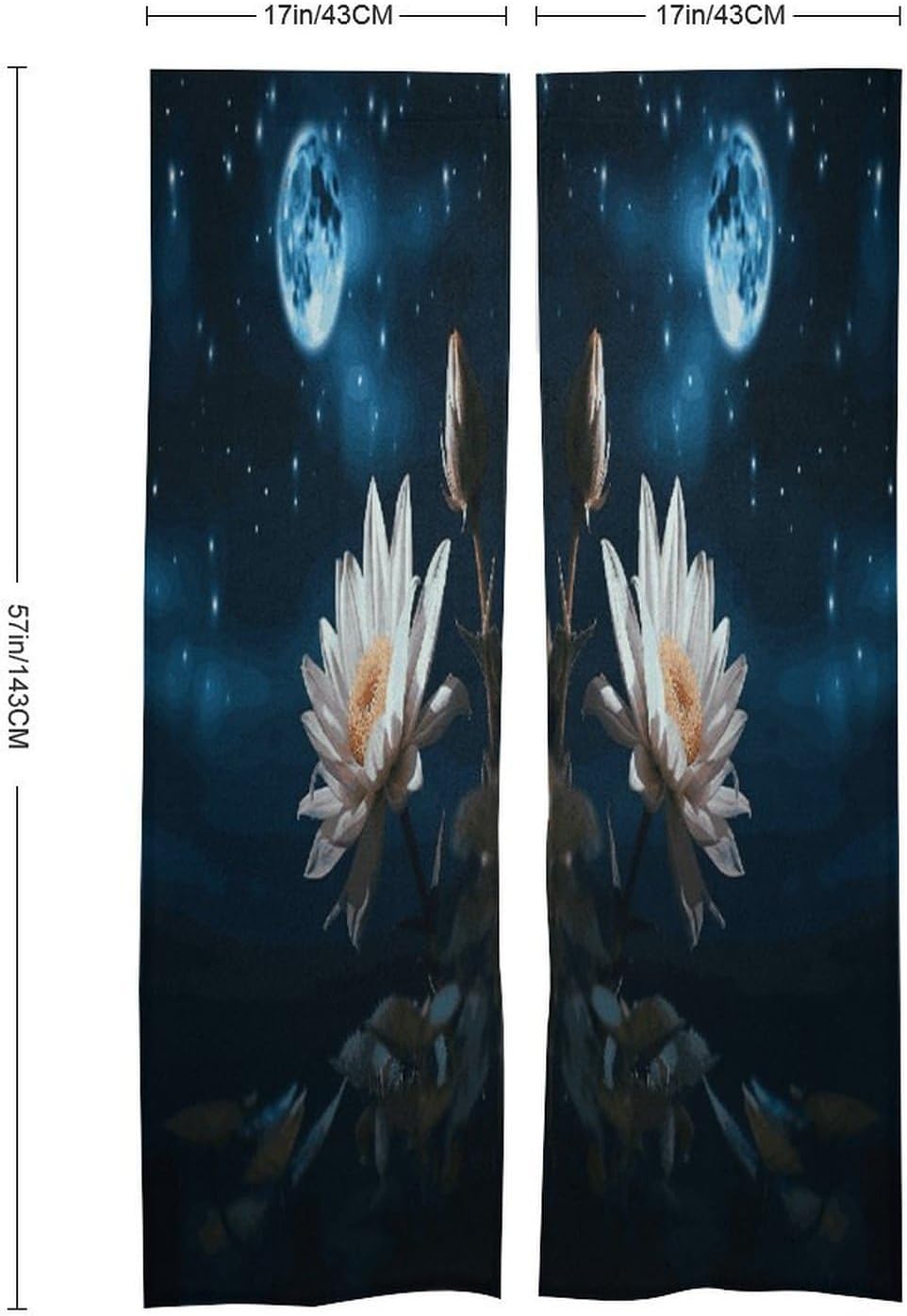 Flower and Moon Door Curtain Printed Doorway Noren Japanese Style Doorway Room Divider Curtains for Privacy Partition Divider Kitchen Home Decorations Wall Hanging