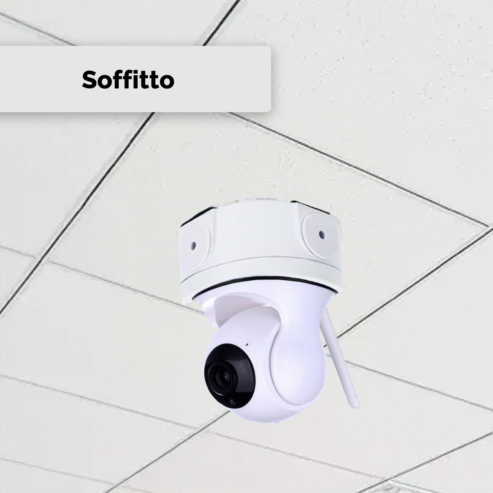 4 Pezzi Scatola Di Giunzione Staffa Di Montaggio Box Di Giunzione Impermeabile in Alluminio per Telecamera Dome Scatola Di Giunzione per Telecamera Interna per Esterni Adatta per Pareti E Soffitti
