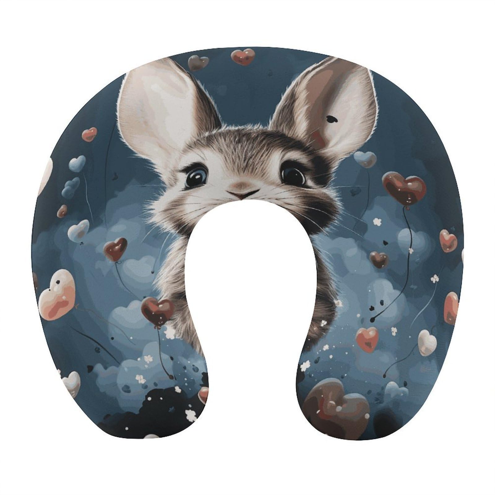 Btcowzrv Style Heart Shape And Bunny U Shaped Neck Pillow Travel Pillows