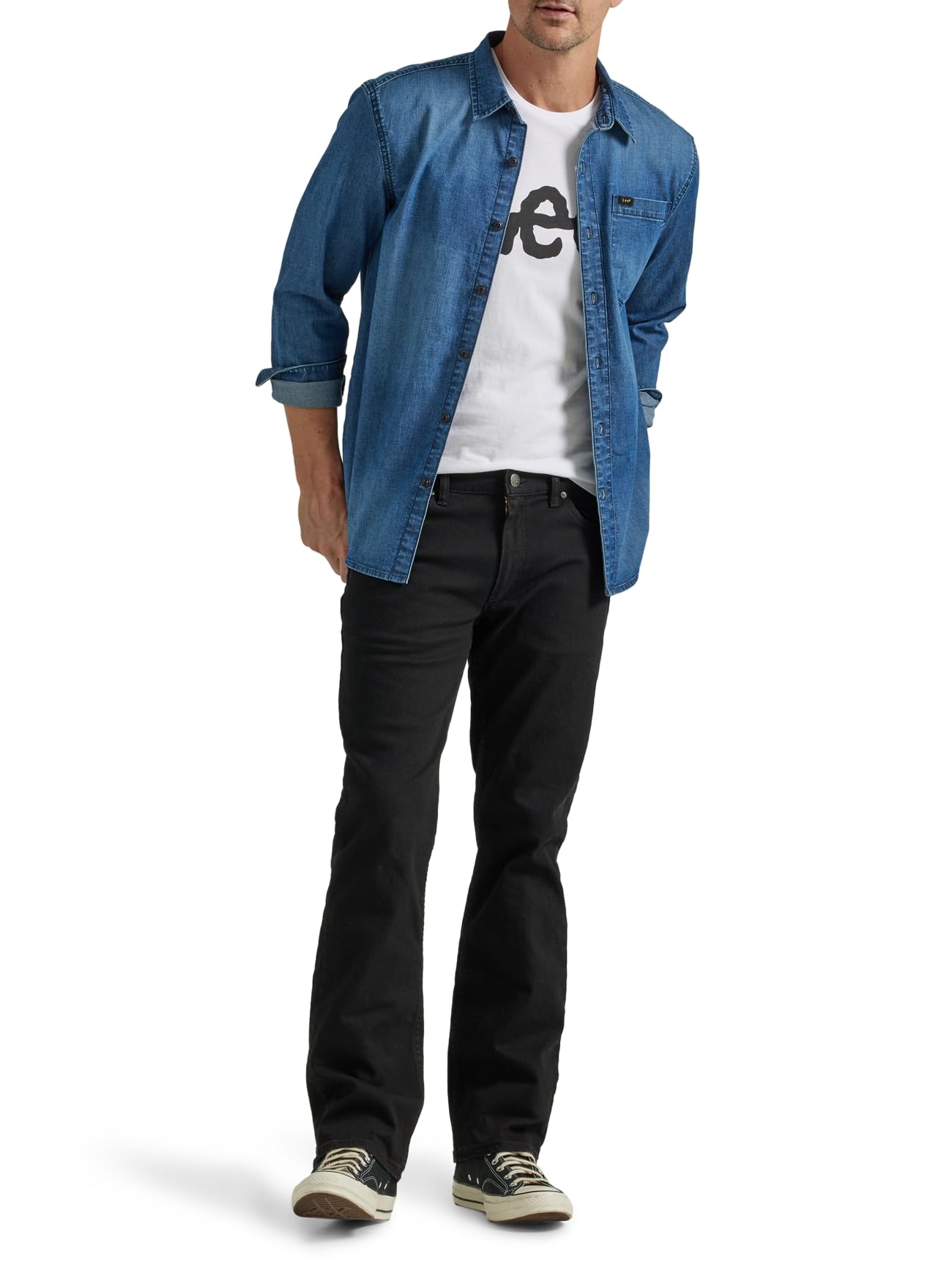 Lee All Purpose Classic Fit Long Sleeve Shirt Camisa Abotonada Hombre (Pack de 1)