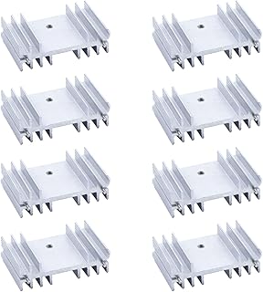 8PCS Aluminum Heat Sink 25 * 36 * 11MM Heatsinks Cooler for Mos IC Cooling CPU Electronic Parts