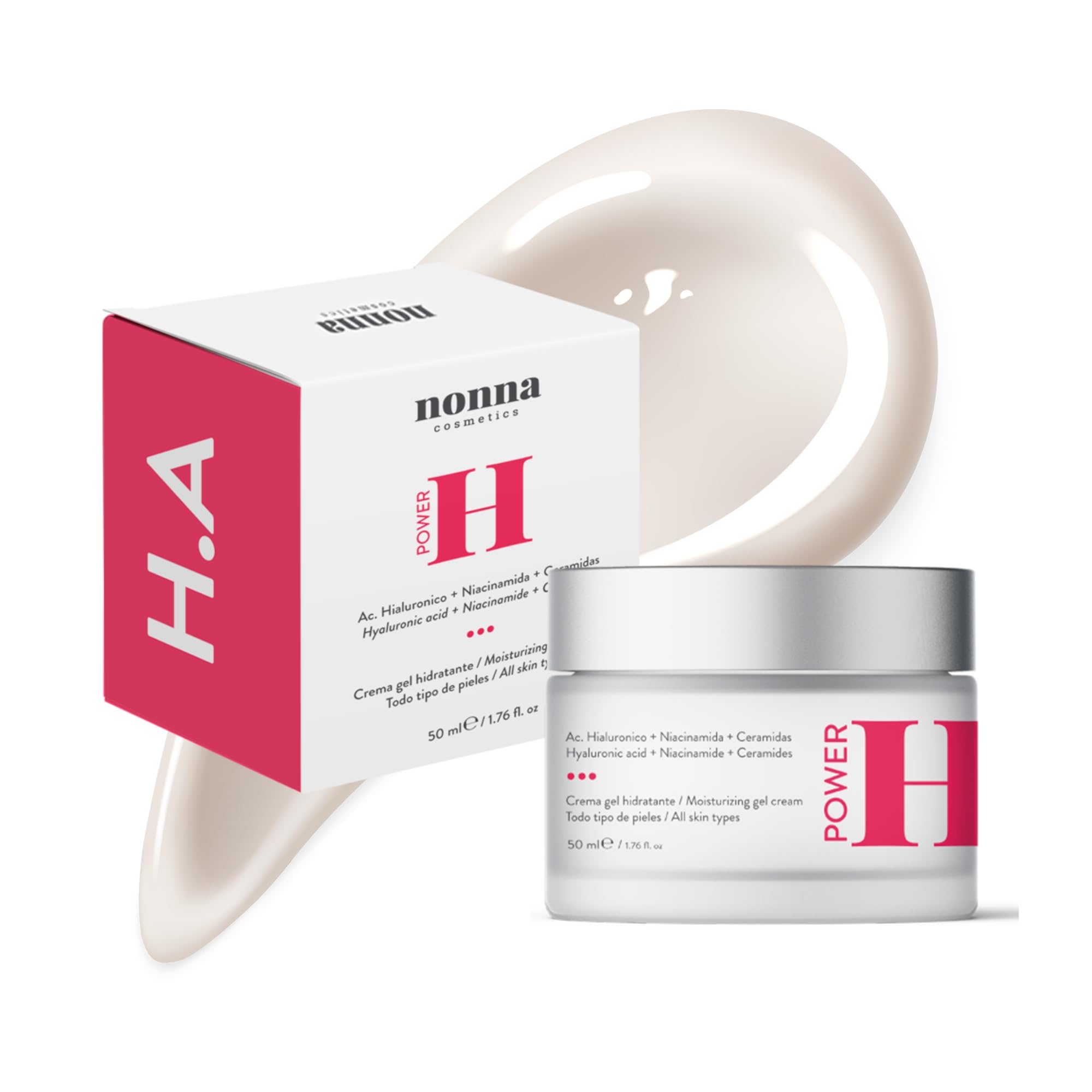 Hydrating Face Cream with Hyaluronic Acid + Ceramides & Niacinamide, 50 ml (Pack of 1)