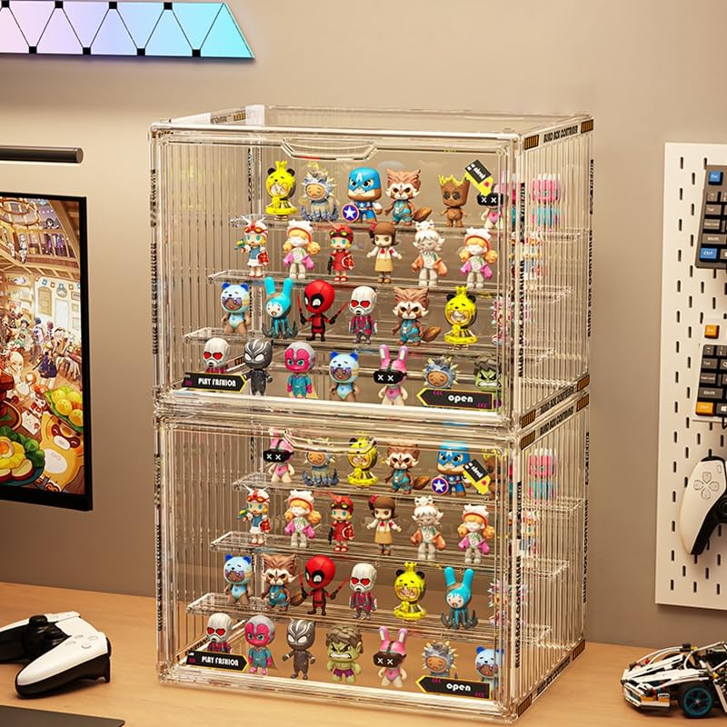 Amazon.co.jp: BOHOIDEE 4段 クリアディスプレイケース フィギュア用