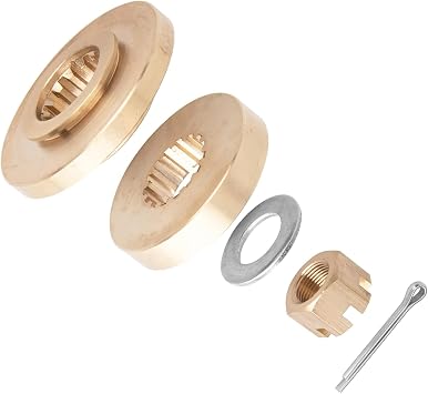 FYMP OEM Upgrade Propeller Installation Hardware Kits fit Yamaha 40-55hp Outboard Engines Thrust Washer/Spacer/Washer/Nut/Cotter Pin Included Reference Parts No.663-45987-02