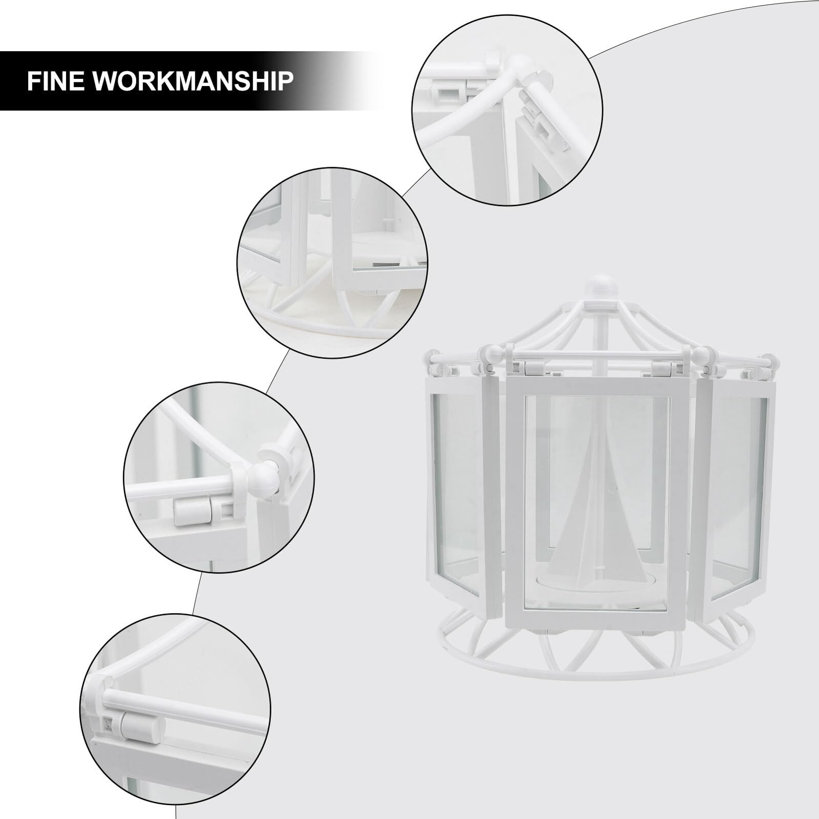 Bilderrahmen Musik Kreativer Weißer Multifunktionaler aus Glas Abs und Holz als Wand und Tischdeko für Wohnzimmer und Hochzeit