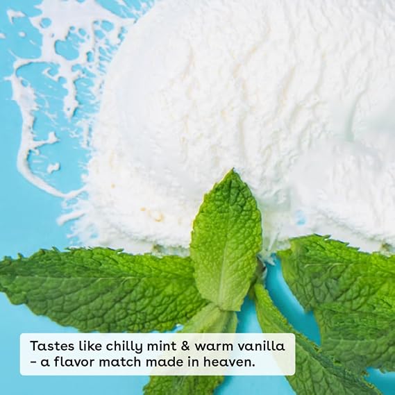 EOS -Görünürde yumuşak vanilya nane düz küre dudak balsamı blister, 7g