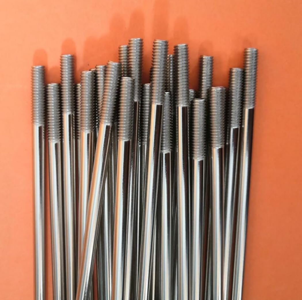 9 Gauge 304 Stainless Steel Electric Bicycle Spokes and Nipples 9G Silver Color E-Bike Spokes of Bag of 36 PCS