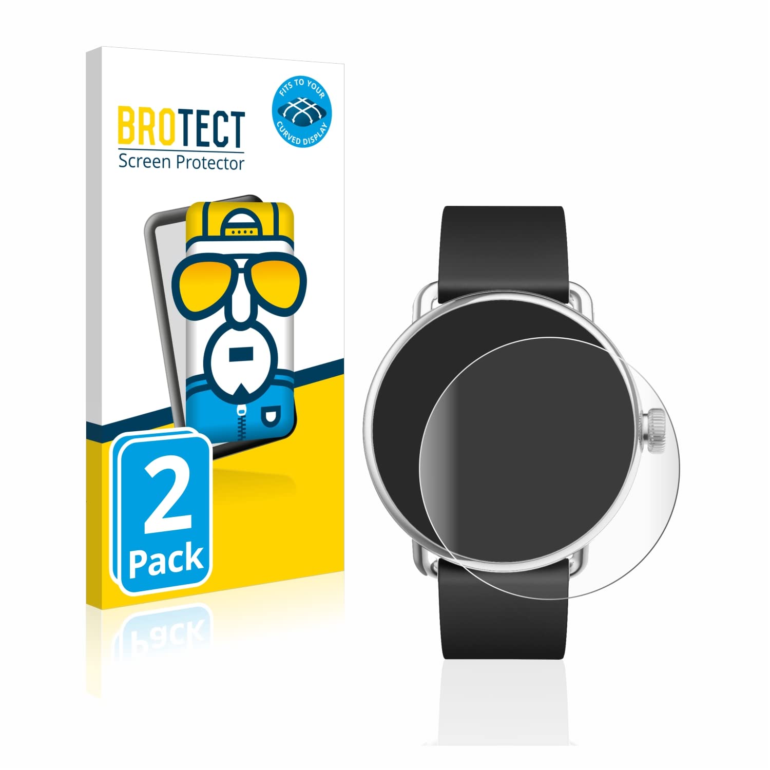 Brotect Protection Intégrale 3D Incurvé Matte Pour Timmkoo Q5 (2 Pièces) - Couverture Complète, Film Protection Écran