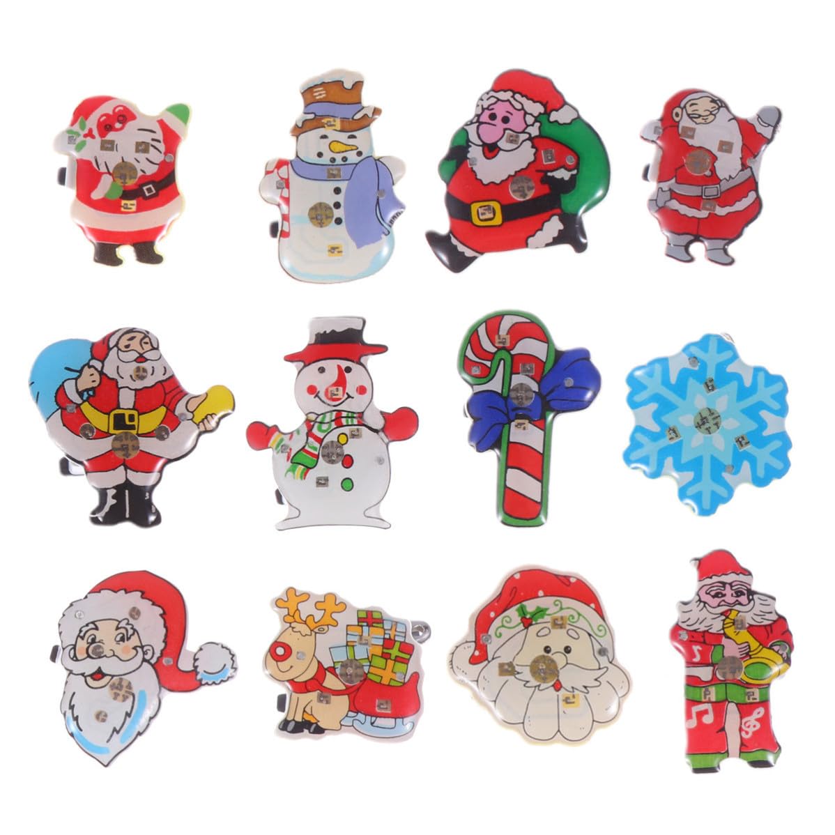 100 Stück Leuchtende Broschen für Weihnachten Geschenkideen,