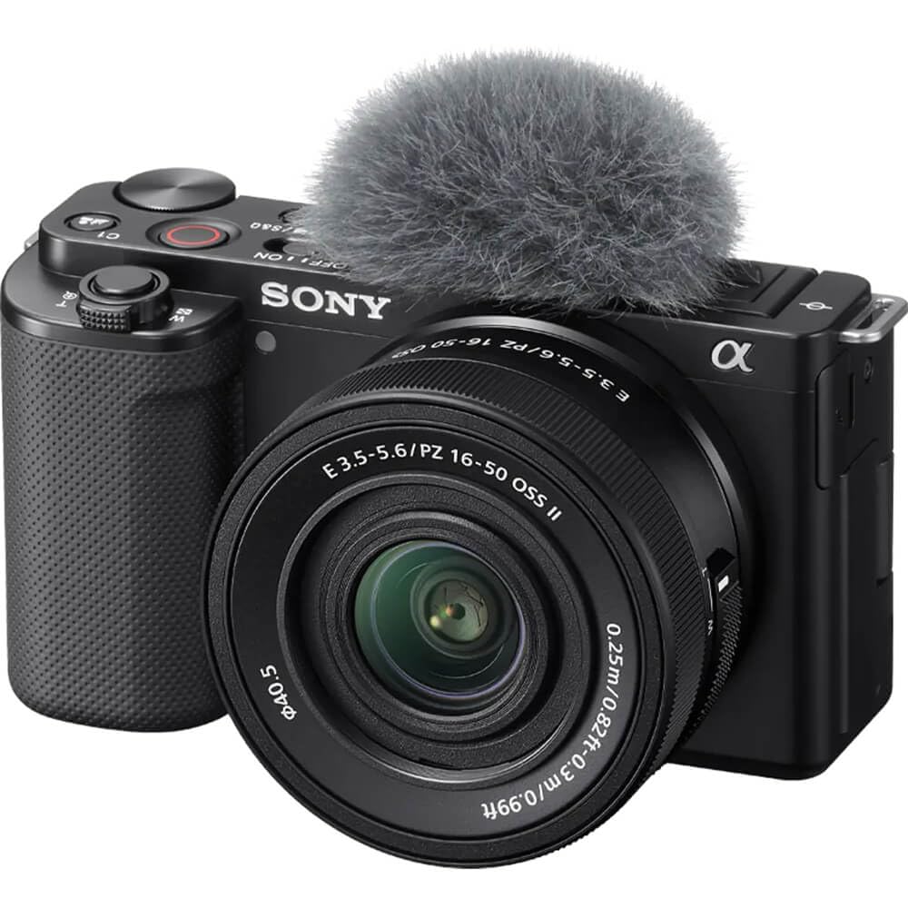 Amazon.com : Sony ZVE10KB 16-50mm Vlog Camera with Interchangeable