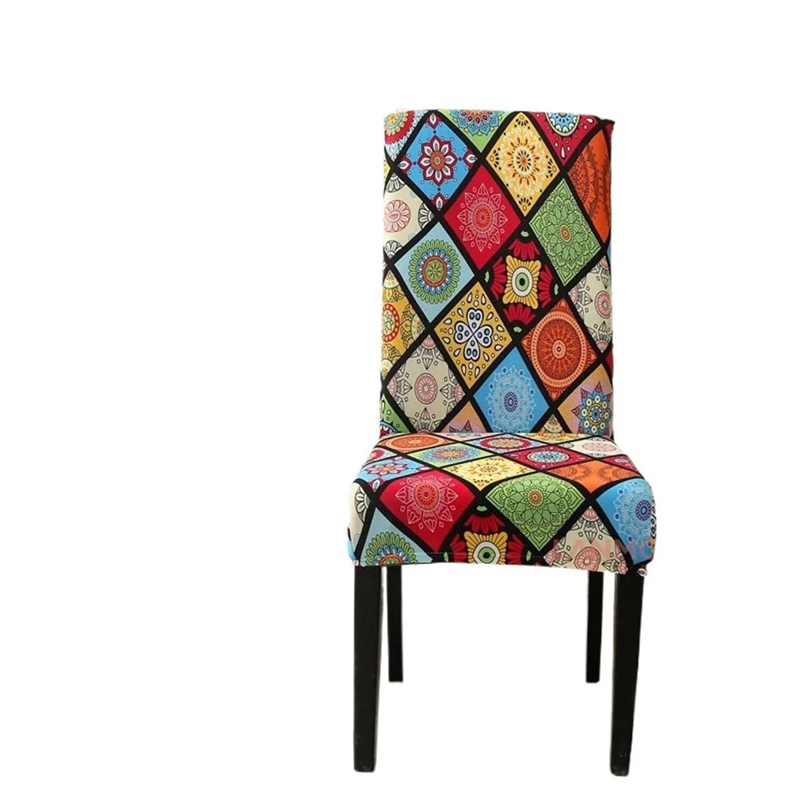 ITRHJTGP Chair Covers Leaf Pattern Elastic Chair Cover - Washable And Universal Dining, Suitable For Living Room, Hotel(H,6PC)