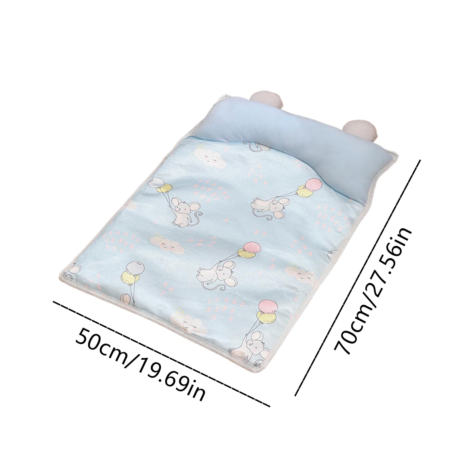 Generisch Tappetino rinfrescante per cani, tappetino refrigerante per animali domestici con cuscino, 45 x 35 cm, traspirante, per gabbia, cuccia, auto, uso interno o esterno, ideale dopo l'esercizio e