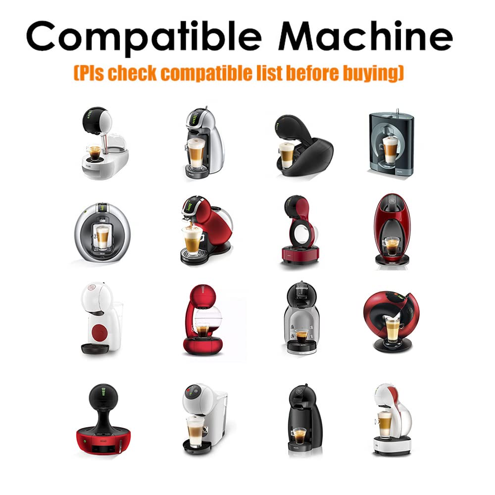Capsula di caffè riutilizzabile in acciaio inox per Dolce Gusto Piccolo XS, capsula di caffè ricaricabile compatibile con DolceGusto, 1 capsula 1 tamper