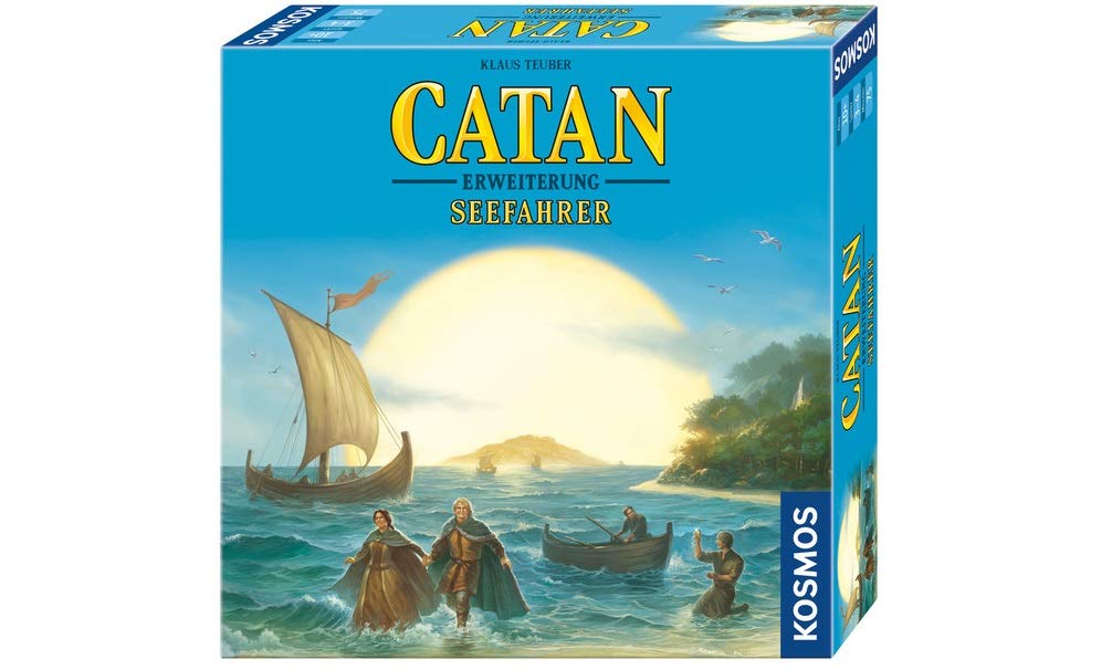 KOSMOS 694104 - Catan - Seefahrer, Erweiterung zu Catan - Das Spiel, Strategiespiel für 3-4 Personen, ab 10 Jahre, Brettspiel-Klassiker, Familienspiel, nur spielbar mit dem Basisspiel