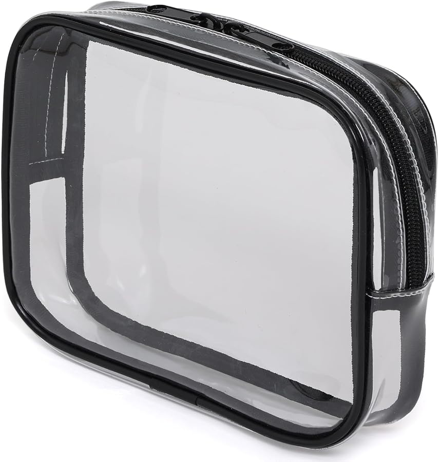 クリアバッグ型収納ケース　HAUコスメ入り　その他 Amazon | アストロ クリアポーチ Sサイズ 化粧ポーチ PVC transparent