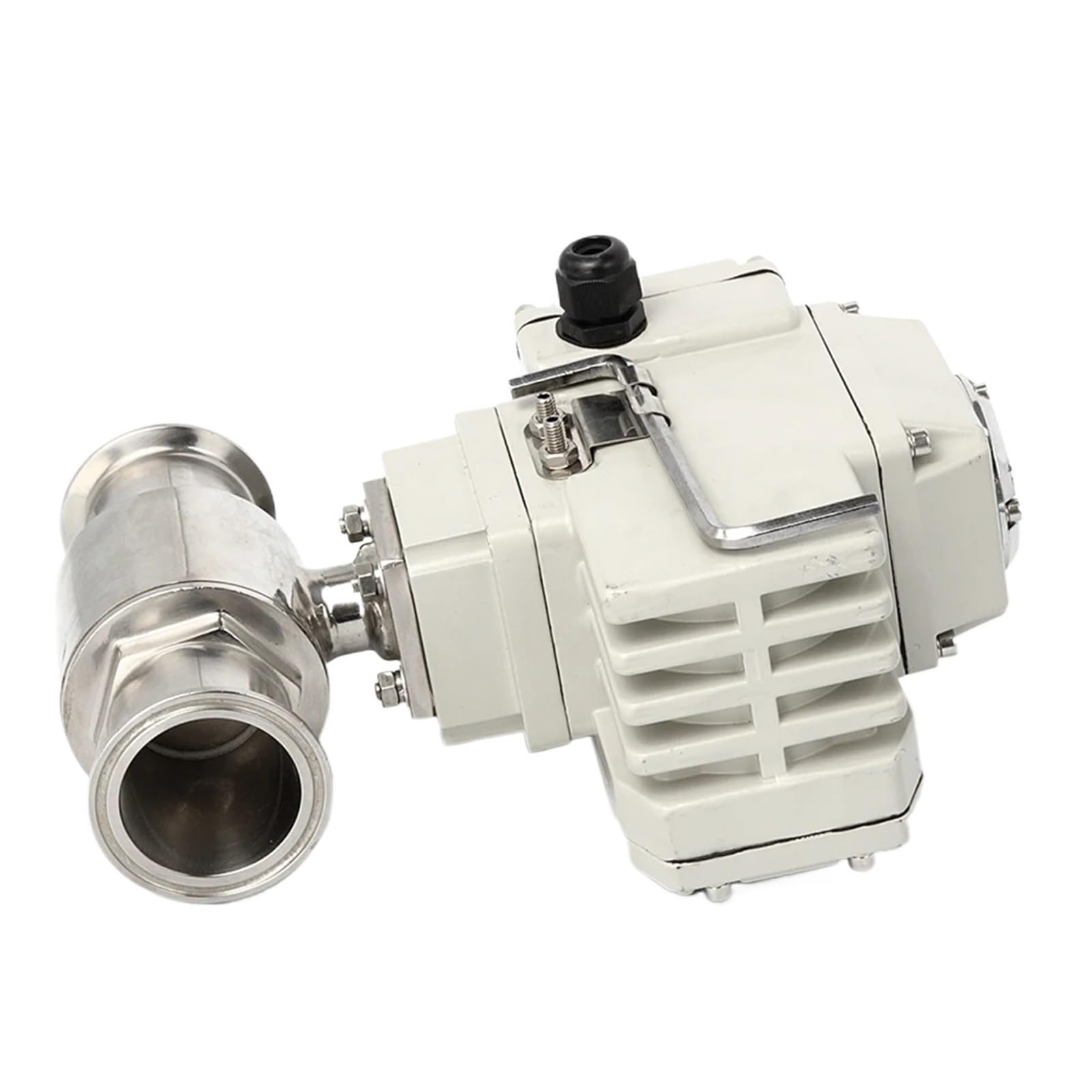 Jnvftcux 12Vdc 45Mm Sanitary Stainless Steel Quick Connect Electric Ball Valve 220V 110V 12V 24V Clamp Type Quick-Fit Through Valves(12Vdc)