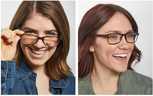 Miniatura 9 de Readerest Gafas de lectura con bloqueo de luz azul (tropicales, 0.00), gafas de computadora, a la moda para hombres y mujeres, antirreflejos,