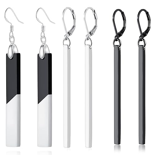 Bar Earrings For Women Minimalist Hypoallergenic for Sensitive Ear with