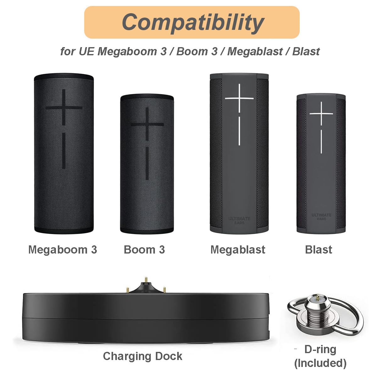 Amazon.com: Charger for Ultimate Ears Boom 3/Megaboom 3/Blast