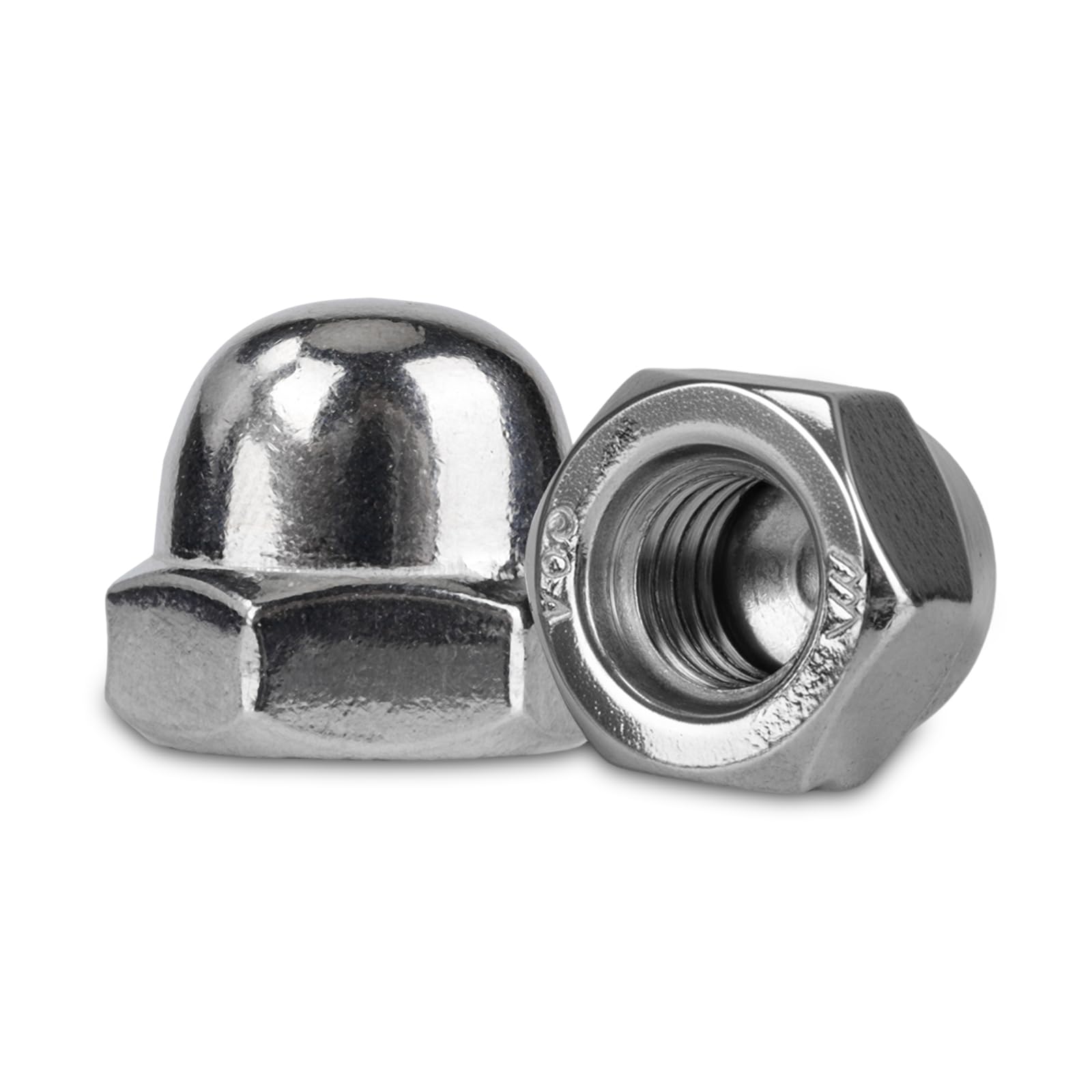 Stainless Steel Acorn Nuts - 107 Piece Set -8 Stainless Steel Acorn Nuts - 107 Piece Set -8