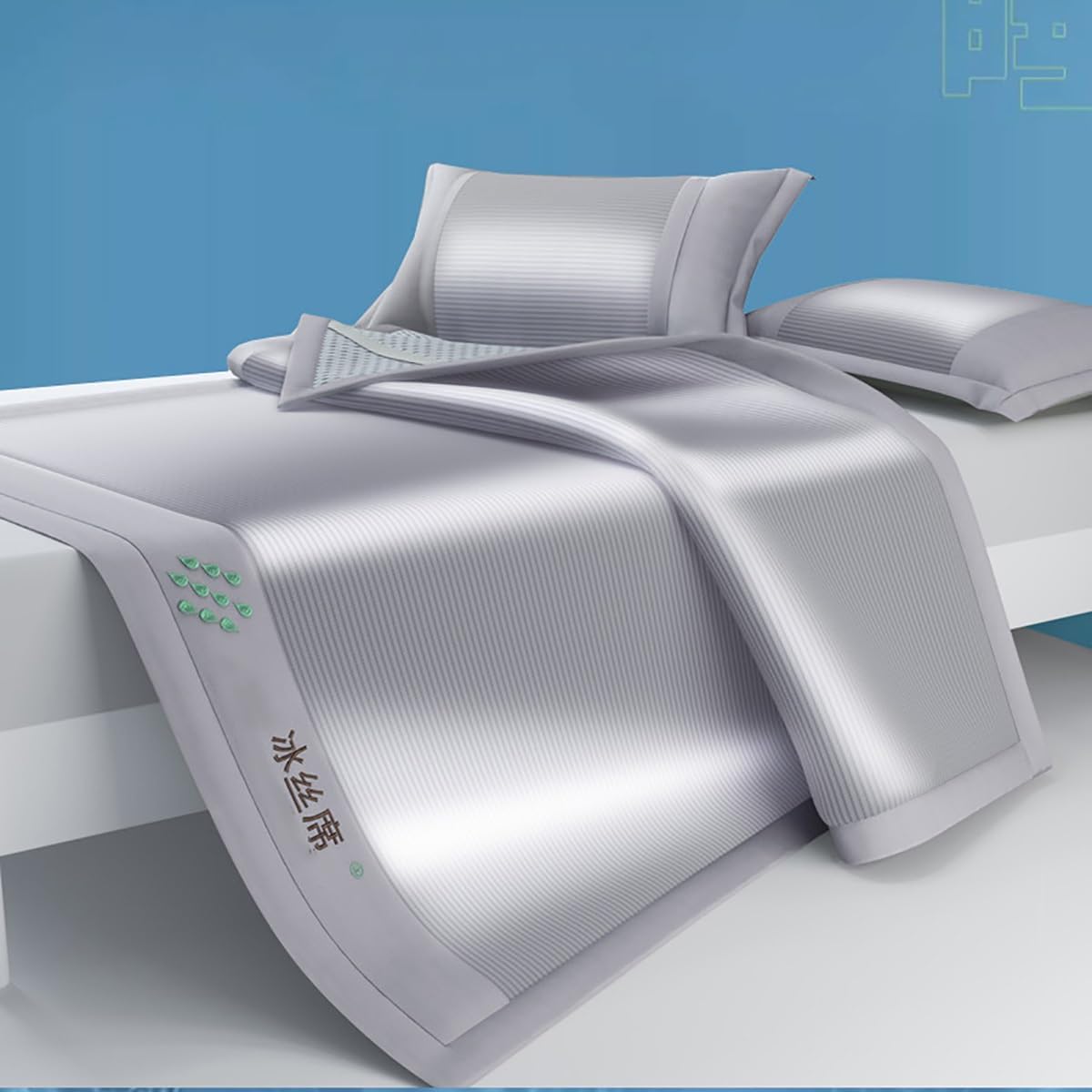 Summer Sleeping Mat, Breathable Carbonized Summer Rattan Sleeping Mat, Foldable Cooling Mattress Topper Pad, Breathable Smooth Wear Bed Sheet, Cool Pad|Bedroom Essentialfor(Color C,150x200cm)