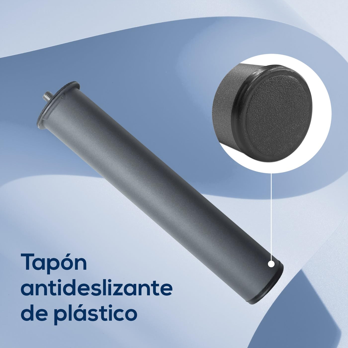 Duérmete Online - Base Tapizada Reforzada para Cama, Estabilidad y Resistencia con 5 Barras Transversales y 6 Patas metálicas roscadas de 25cm, 90 x 190, Beige