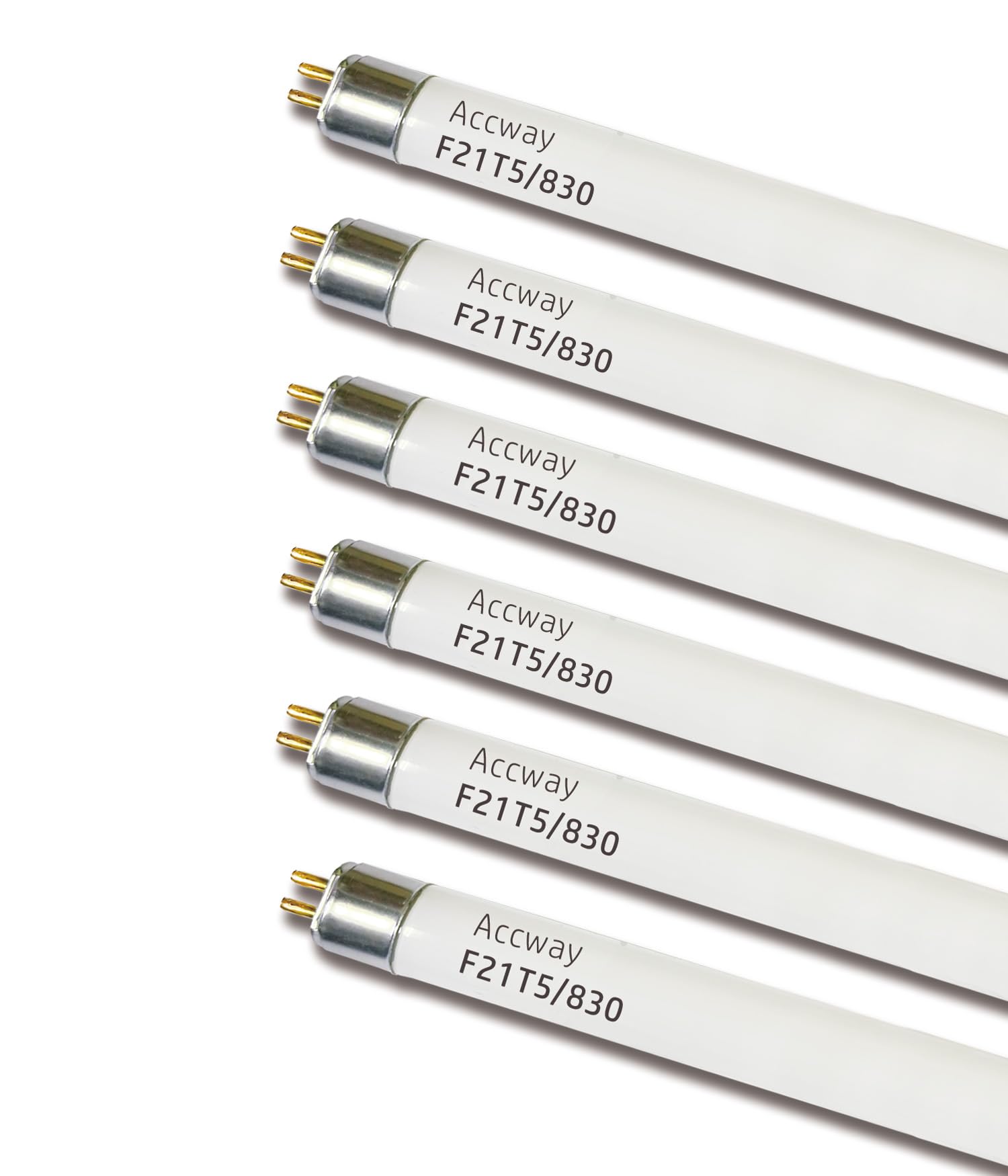 (6pack 34inch F21T5/830 Fluorescent Light Bulb, 21Watt Warm White T5 Linear Tube, 34'' F21W/T5 3000K Soft White Lighting, 20000Hour Longevity Performance