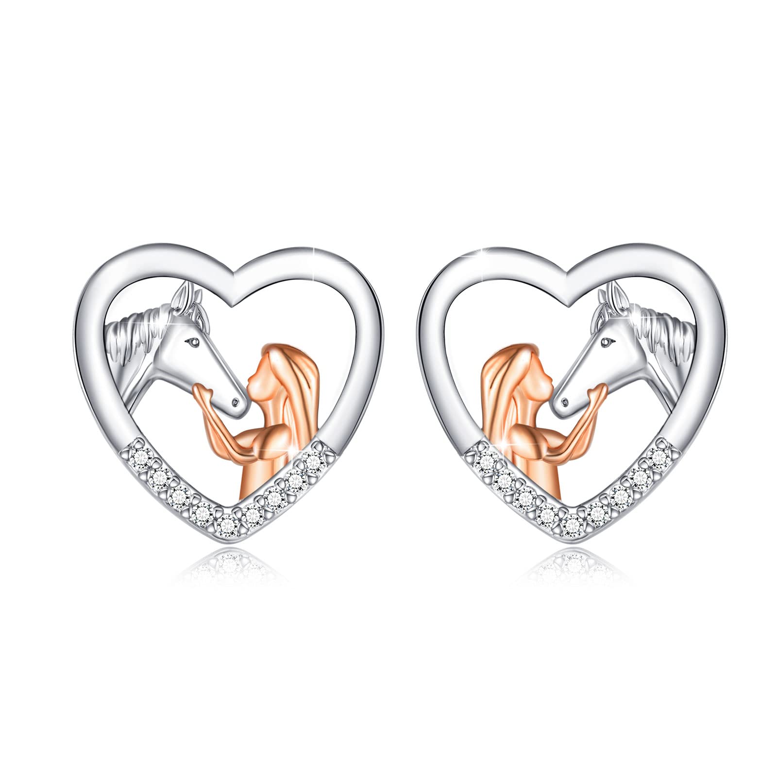 horse earrings horse jewelry for girls