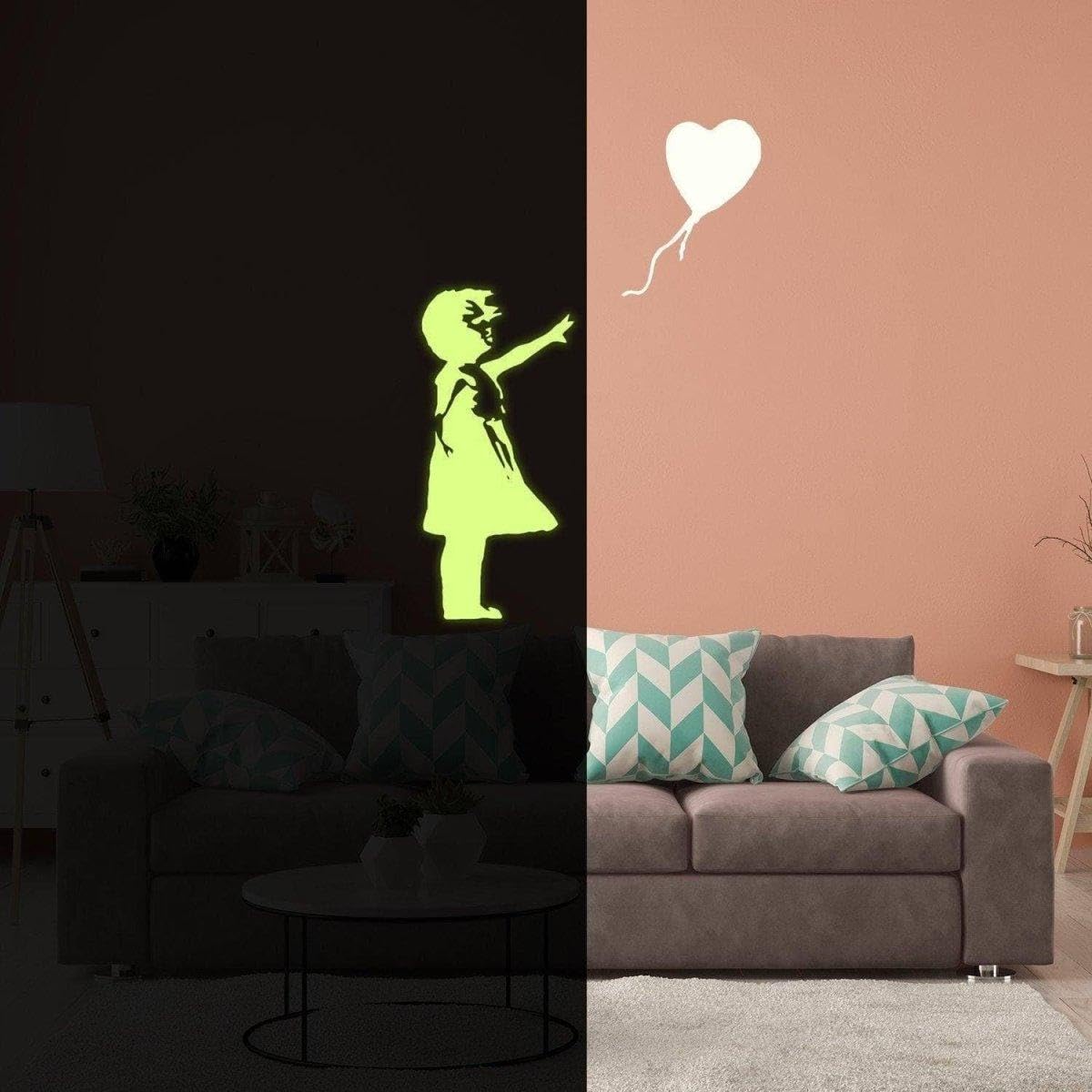 Vinilo decorativo luminiscente para pared, 39 x 27 pulgadas
