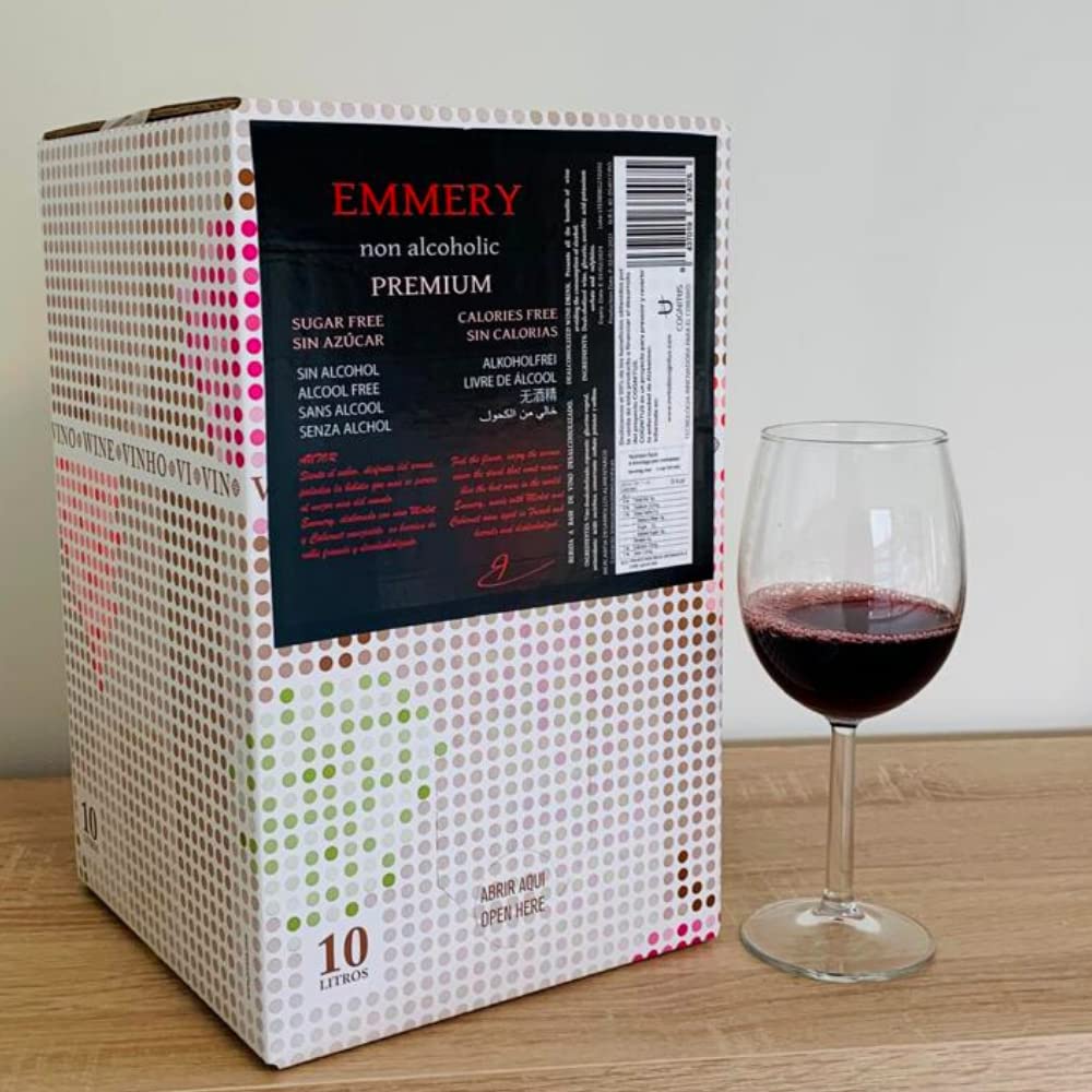 0,0 Alkoholfreier Premium-Weißwein | Bag in Box 10 Liter | Äquivalent zu mehr als 13 Flaschen à 750 ml | Halal Food | Spanischer Wein