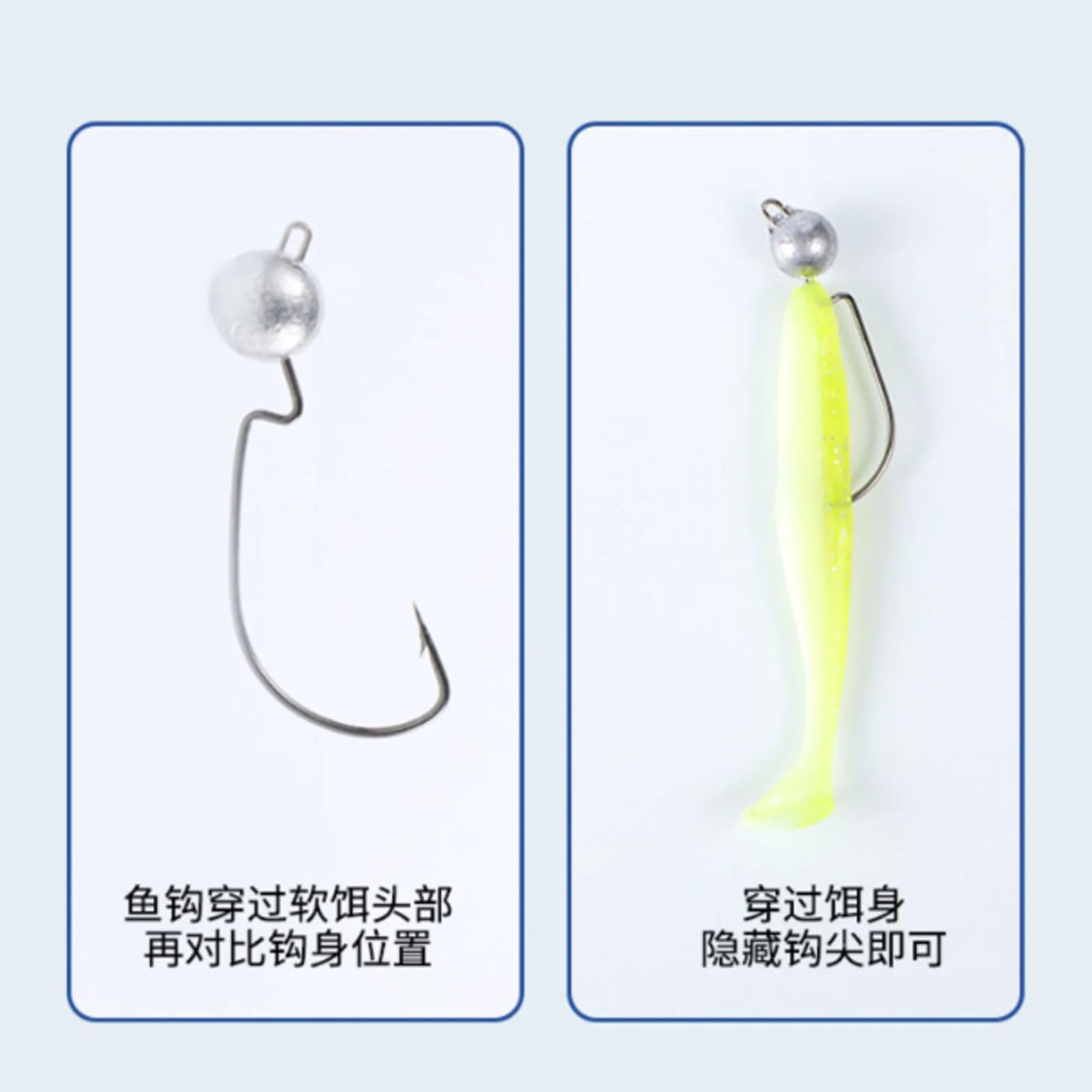 20er-Set Weedless Swing Jigköpfe – 3,5g / 5g / 7g, Gewichtet, Für Barsch & Raubfisch, Salz- & Süßwasser