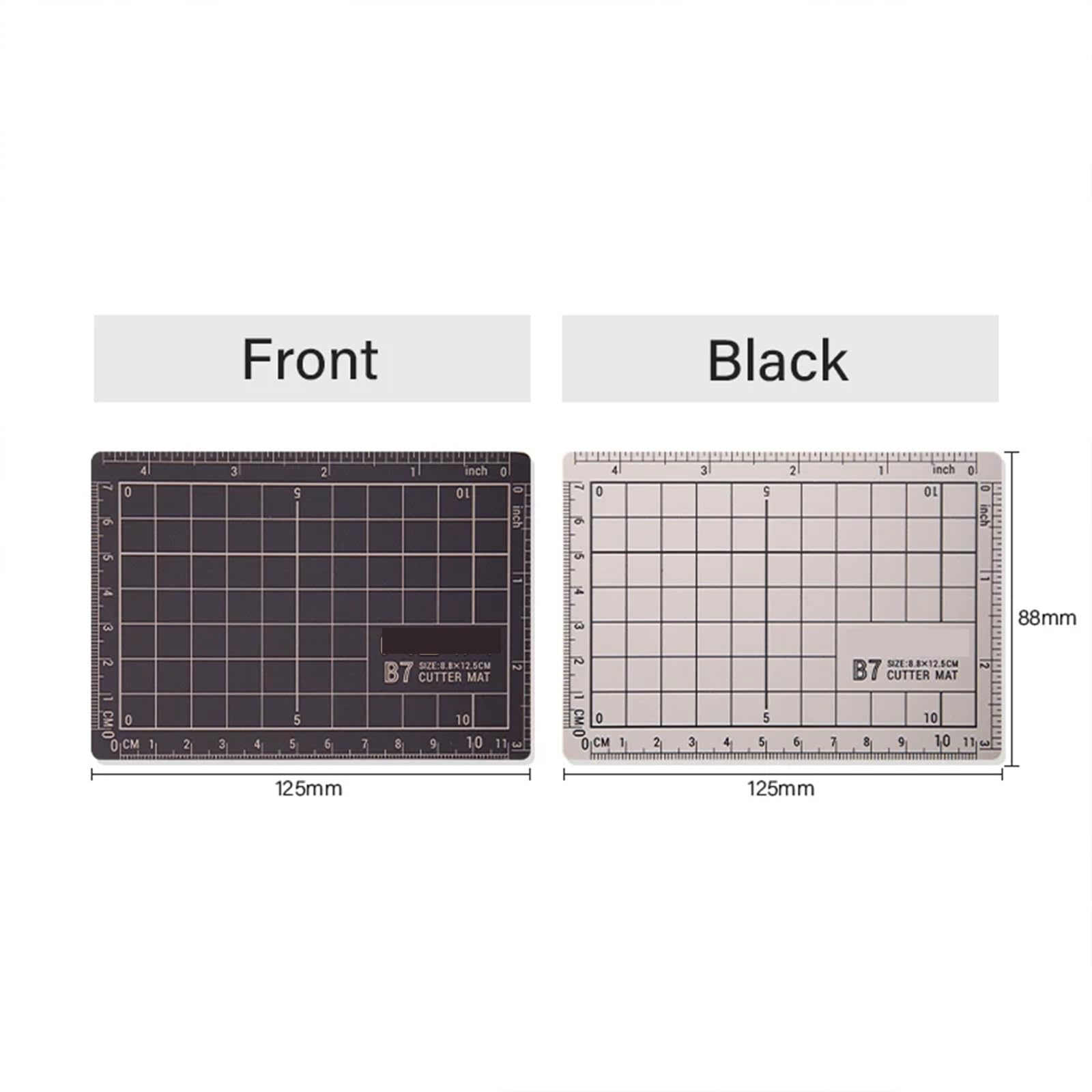 Tapete De Corte Mini tapete de corte B7, material saludable e inodoro, almohadilla grabado, tabla tallado, manualidades, papelería multiusos, arte escolar para coser(B7-5pcs)