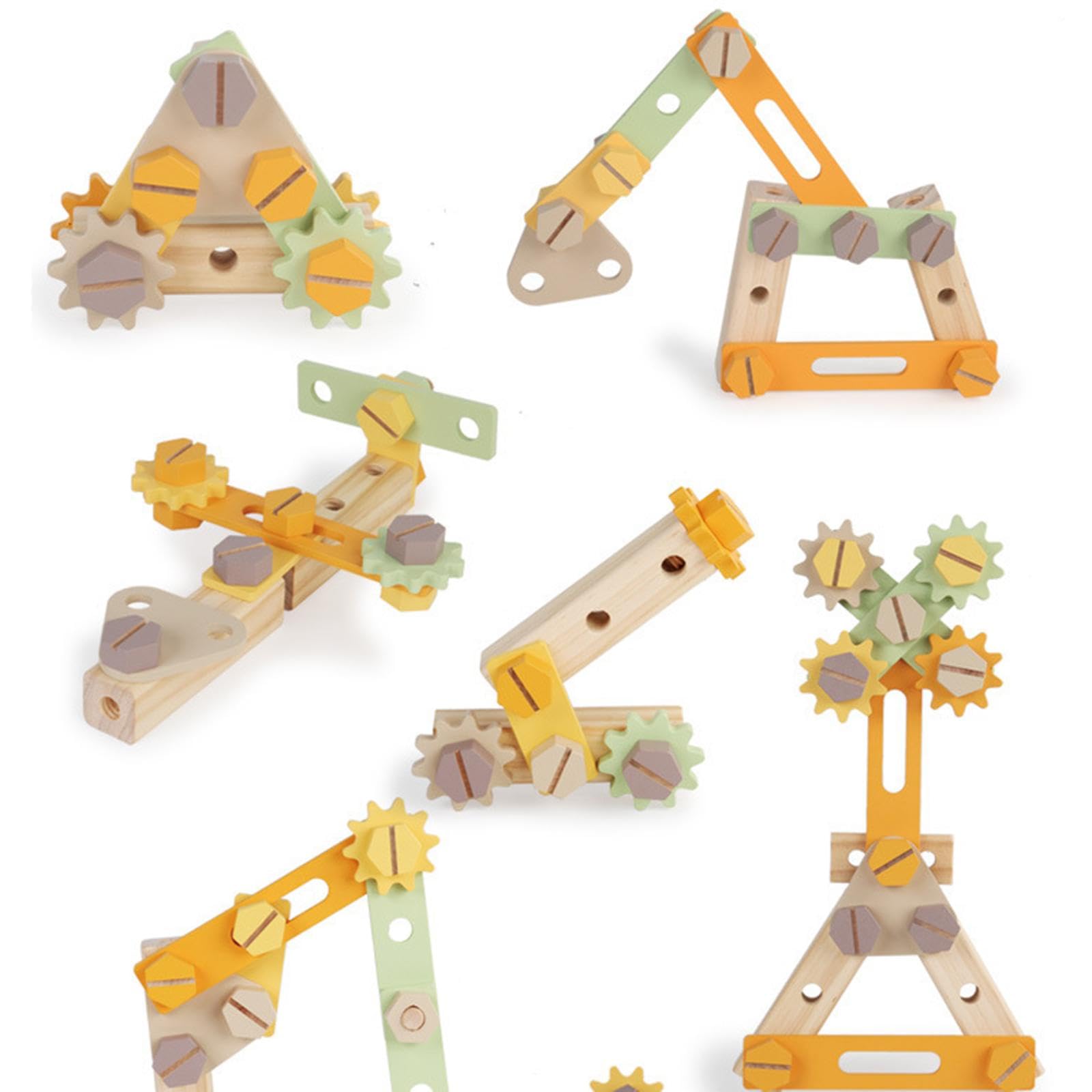 Kinder Werkbank Spielzeug Holzspielzeug Werkzeugbank Werkzeugset mit Schraubendreher Und Hammer Fördert Kreativität Und Lernfähigkeit für Geschenk