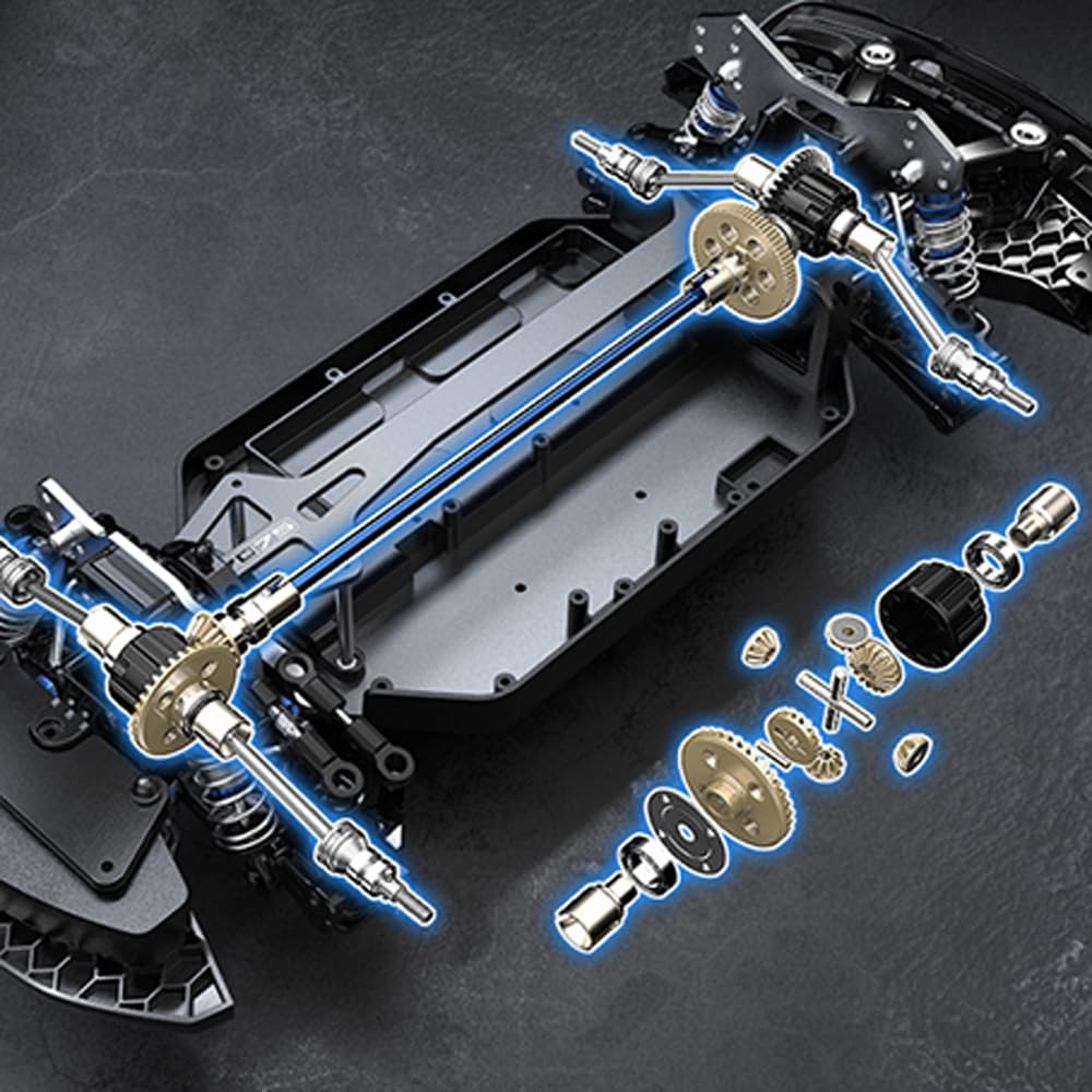 X-Verse MJX 10306 1:10 zdalnie sterowany samochód dla dorosłych, RC Drift Auto z bezszczotkowym silnikiem, 4WD RTR All Terrain Offroad Drift, baterie nie wchodzą w zakres dostawy (sprzedawane