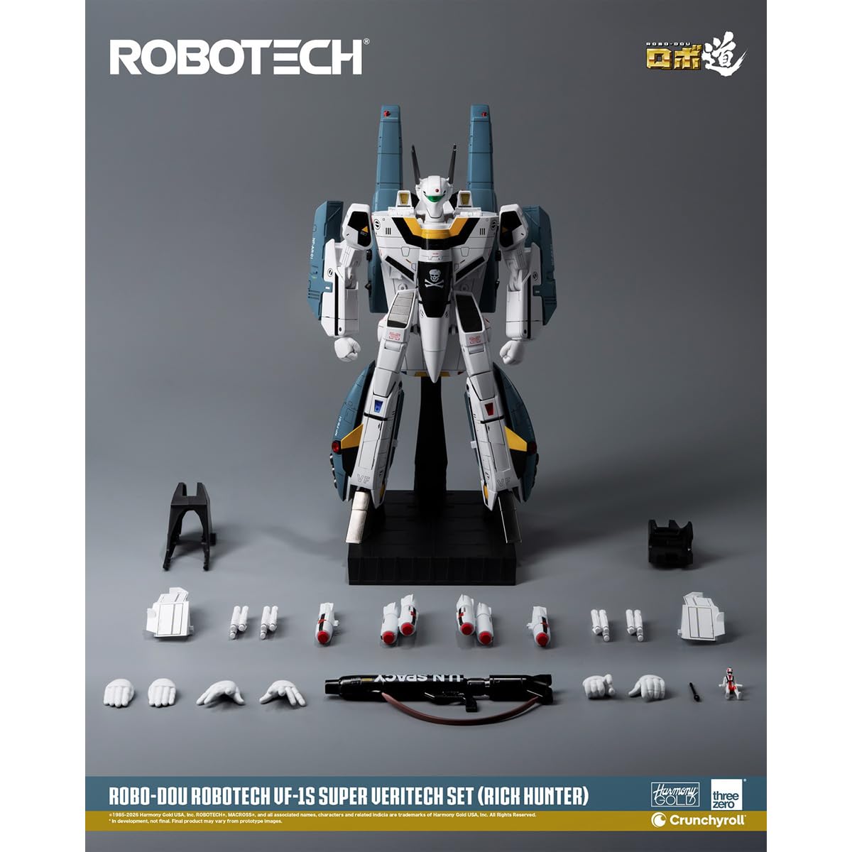 HIPLAY Threezero Robo-Dou Robotech Vf‐1s Super Veritech Set Rick Hunter 3Z03070W0 Zestaw Figurek Akcji