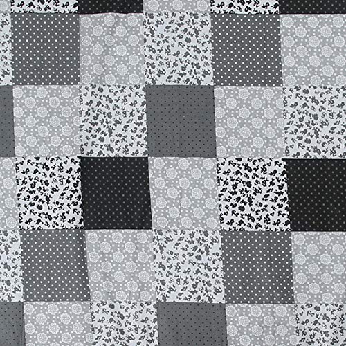 Image of CRAFT OF INDIA - Foldable korai Grass chatai 3X6 ft, Black Cotton with 15MM Soft Foam Hand Made