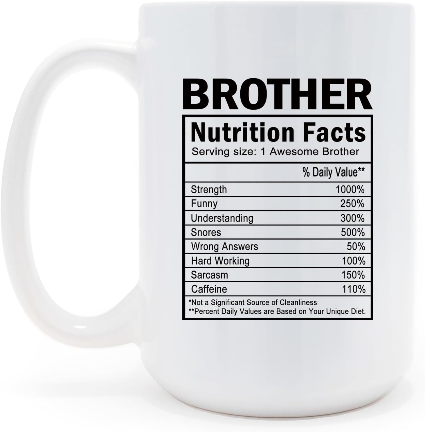 EWEISHEIT Brother Cup 15Ounces Brother Coffee Mug, Best Gift Mug for