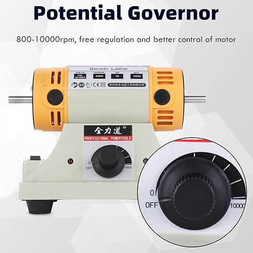 Miniatura 2 de Máquina pulidora de banco de velocidad ajustable de 110 V 350 W para bricolaje carpintería Jade pulido de joyas con mango de eje flexible de metal,
