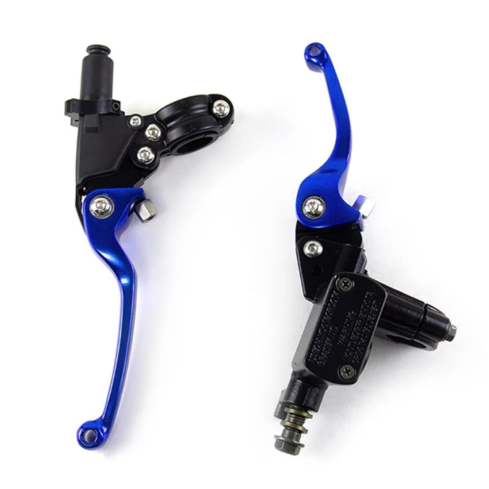 BeiZhengbhD Clutch Lever Handlebar Motorcycle Hydraulic Cylinder Clutch Lever for CRF for YZF XR CQR KLX RMZ Brake Pump Handle Dirtbike CNC Vehicle Handlebars(Blue)