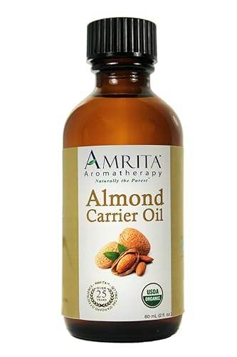 Aceite de almendras - Orgánico certificado por USDA - Aceite portador refinado - Un aceite base para aromaterapia, masaje, aceites esenciales y más