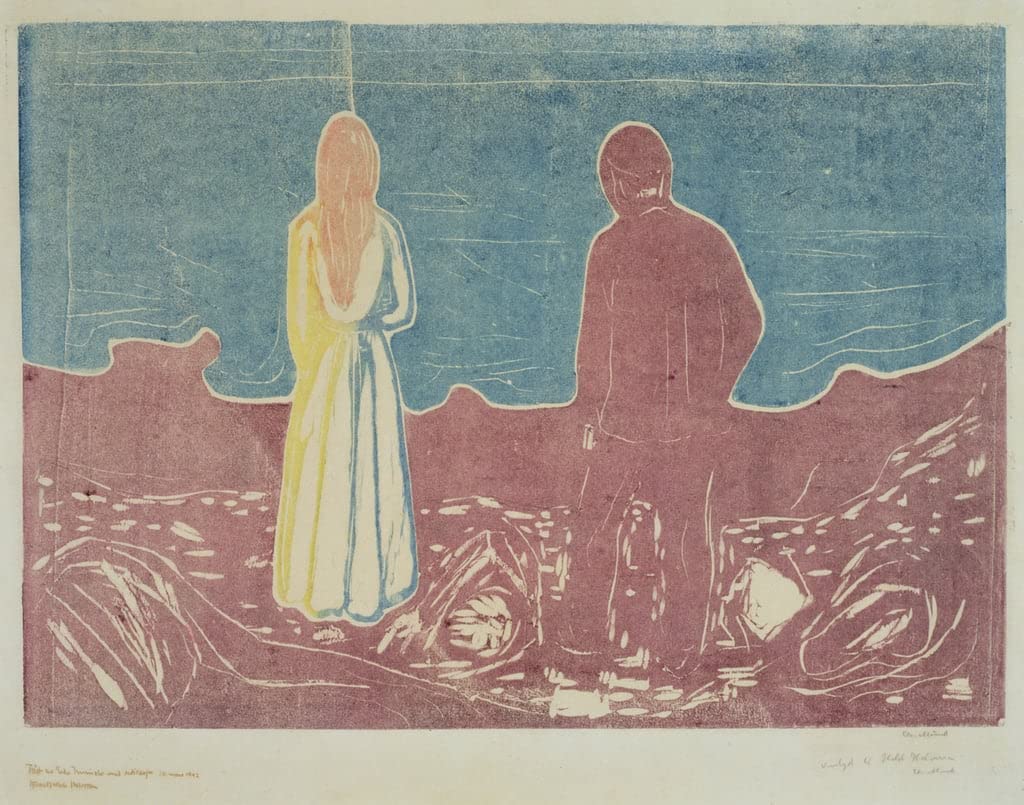 Tableau Deux personnes d'Edvard Munch impression sur toile premium - 5