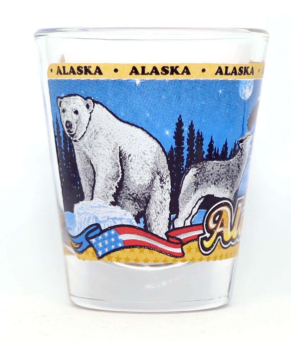 Alaska State Wraparound Shot Glass