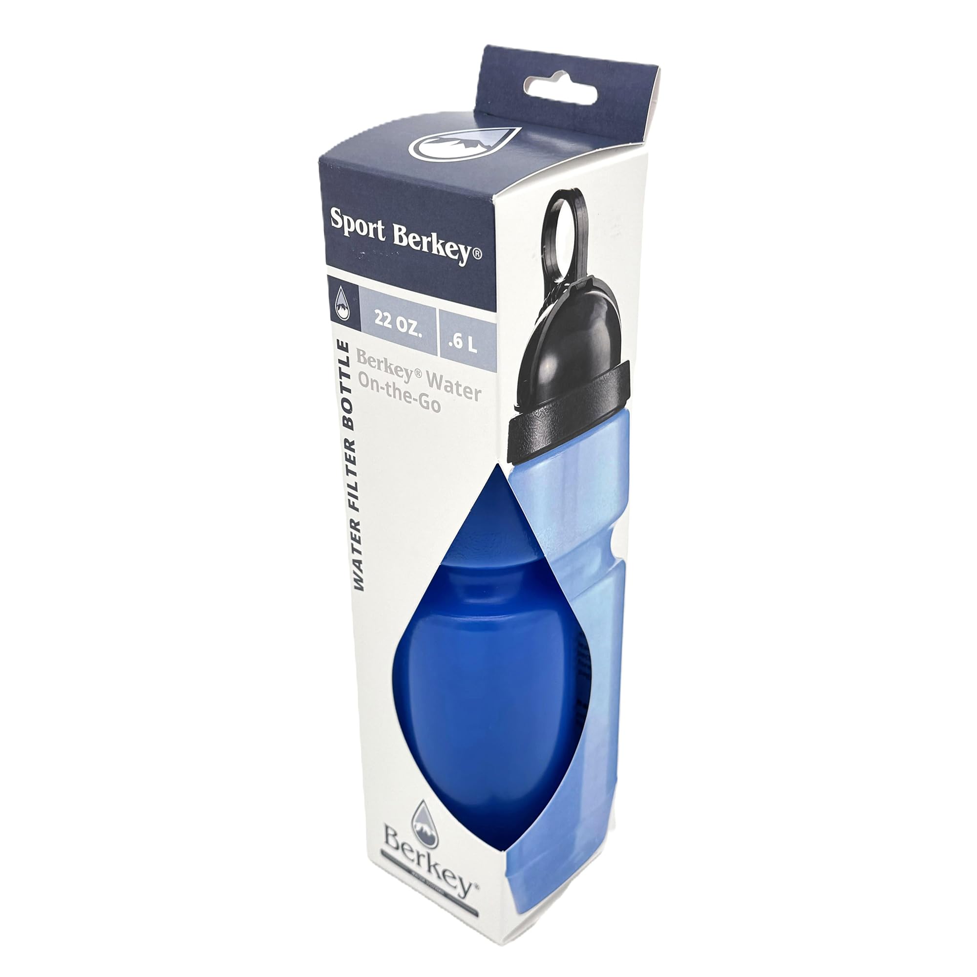 Berkey Sport-Wasserflasche, BPA-frei, tragbar, 625 ml, Modell 2018, blau