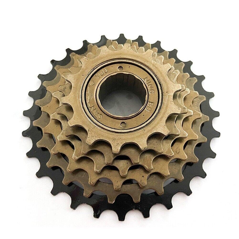 Cerchio Ruota Posteriore Completa 26" x 1.75 con Copertone 26x1.95, Camera d’Aria Valvola Italiana e Pignone 6 Velocità – Kit City Bike/Olanda Bicicletta da Passeggio