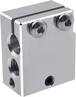 APAAZO 3D Printer Accessories E3D Volcano PT100 Heat Block Compatible With Volcano HotEnd Compatible PT100 Sensor/Thermistor Cartridge DIY I3 Delta