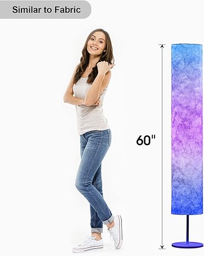 Miniatura 6 de Lámpara de pie LED que cambia de color RGB, lámpara inteligente con control de voz Alexa, control remoto y aplicación WiFi, sincronización de música